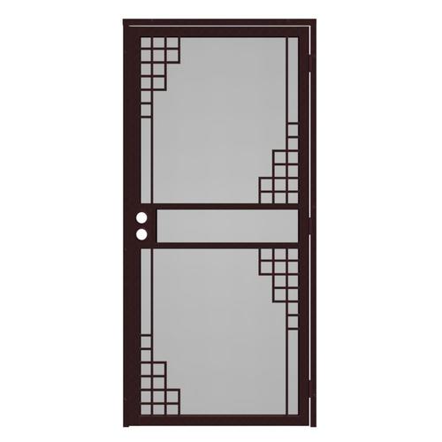 Gatehouse Monterey 32-in X 81-in Bronze Steel Surface Mount Security ...