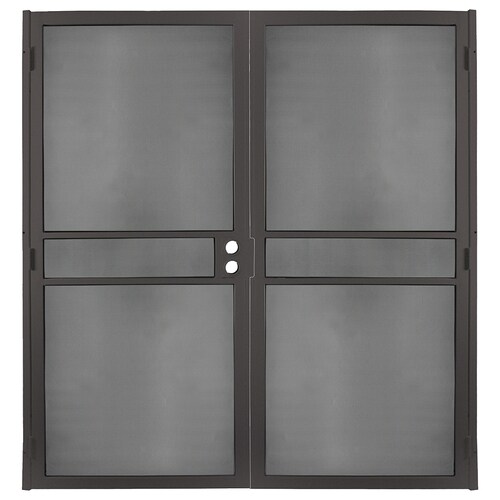 Gatehouse Pasadena Bronze Steel Surface Mount Double Security Door