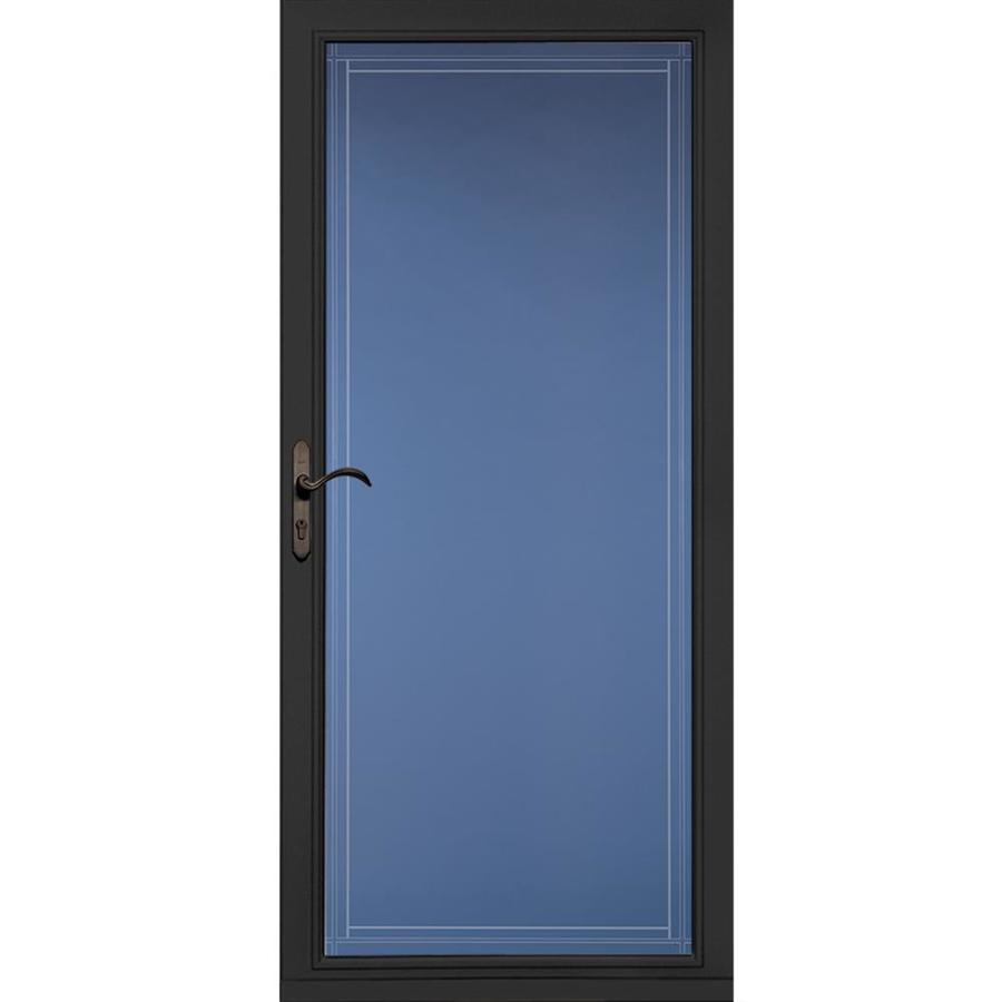 Select Black Full View Aluminum Storm Door Common 36 In X 81 In Actual 35 75 In X 79 875 In