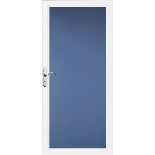 Pella Select Low E White Full View Aluminum Storm Door Common 32