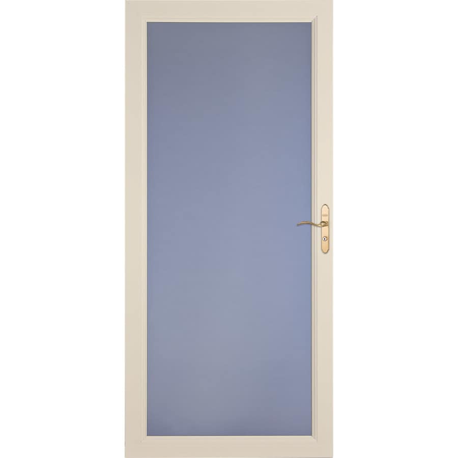 Signature Classic Almond Full View Aluminum Storm Door Common 36 In X 81 In Actual 35 75 In X 79 75 In