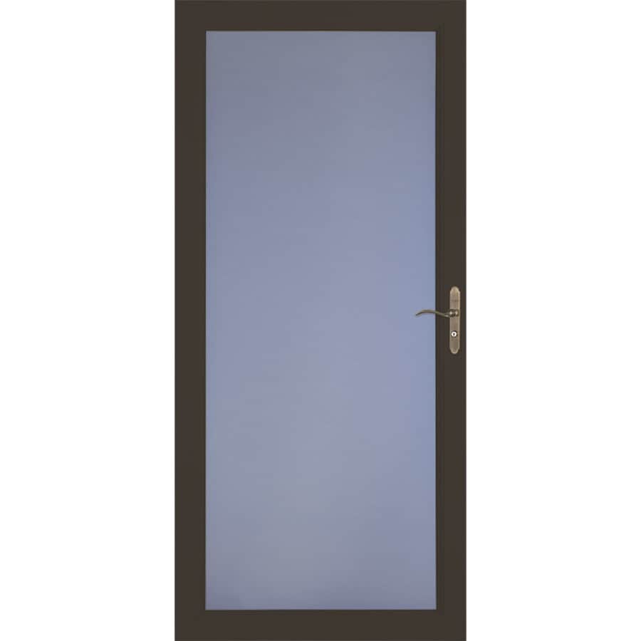 Larson Signature Classic Brown Full View Aluminum Storm Door