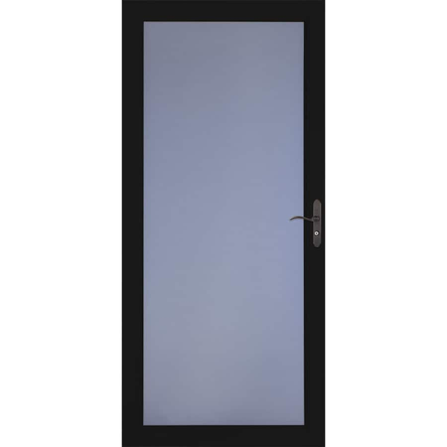 LARSON Signature Classic Black FullView Aluminum Storm Door