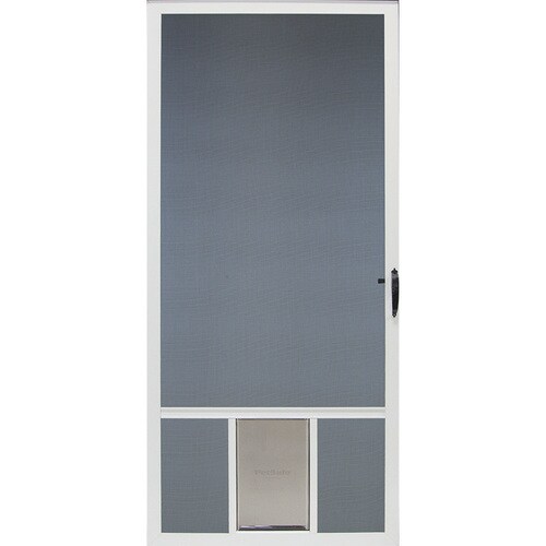 Comfort Bilt Pet Breeze White Aluminum Frame Hinged Pet Door