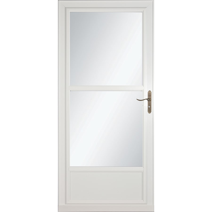 Larson Tradewinds Midview White Mid View Aluminum Storm Door
