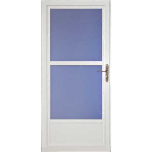 LARSON Tradewinds Midview White MidView Aluminum Storm Door