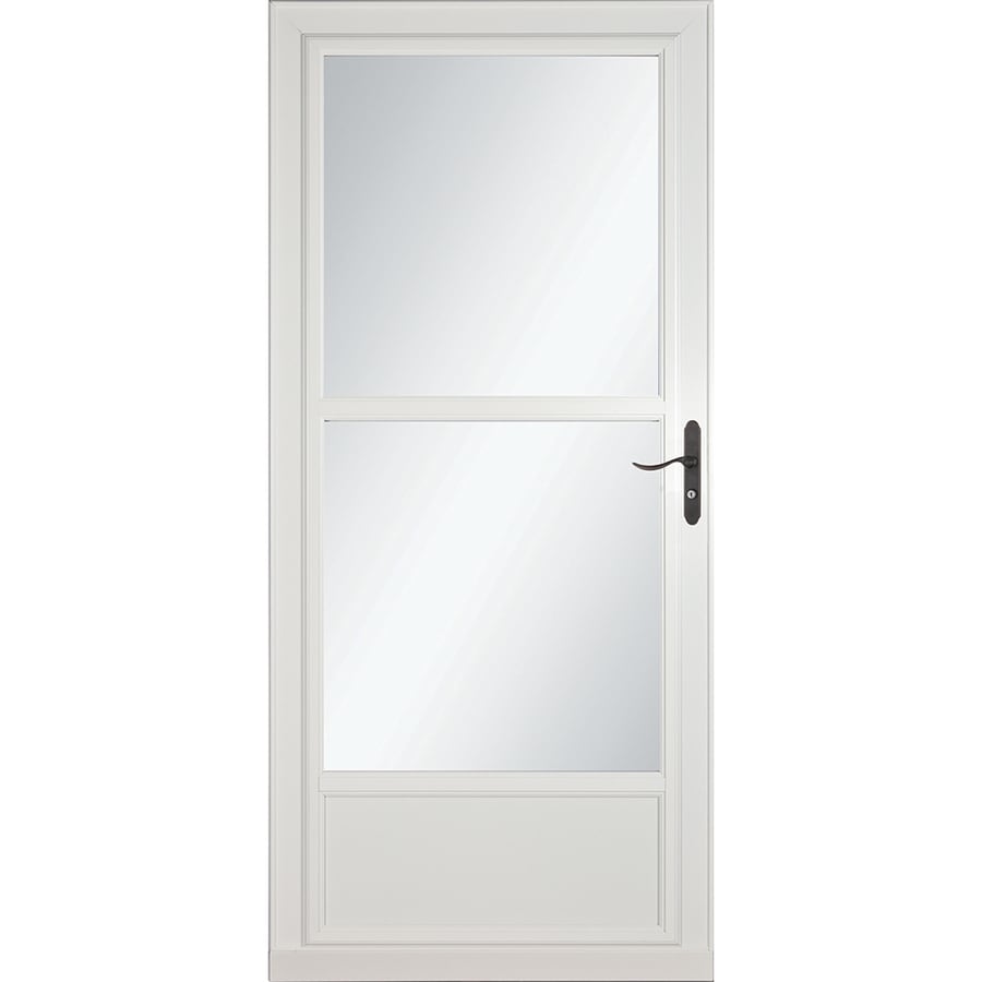 Larson Tradewinds Midview White Mid View Aluminum Storm Door
