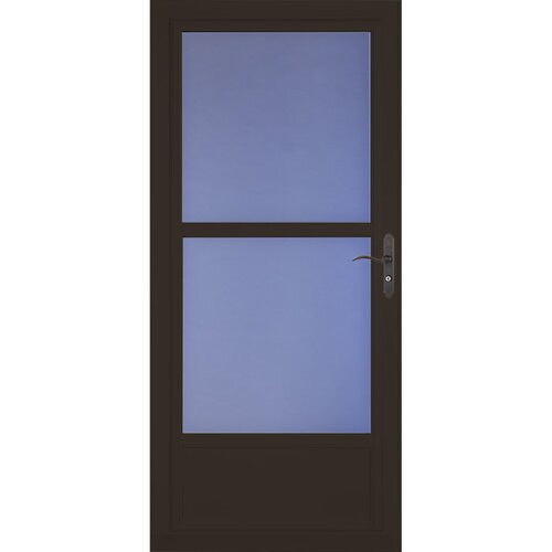 LARSON Tradewinds Midview Brown MidView Aluminum Storm Door