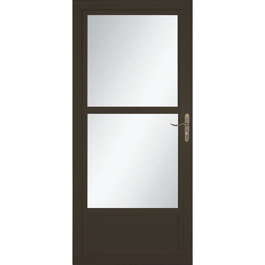 Larson Tradewinds Midview Brown Mid View Aluminum Storm Door