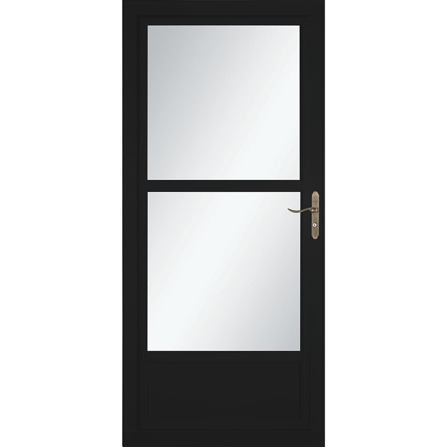 Larson Tradewinds Midview Black Mid View Aluminum Storm Door