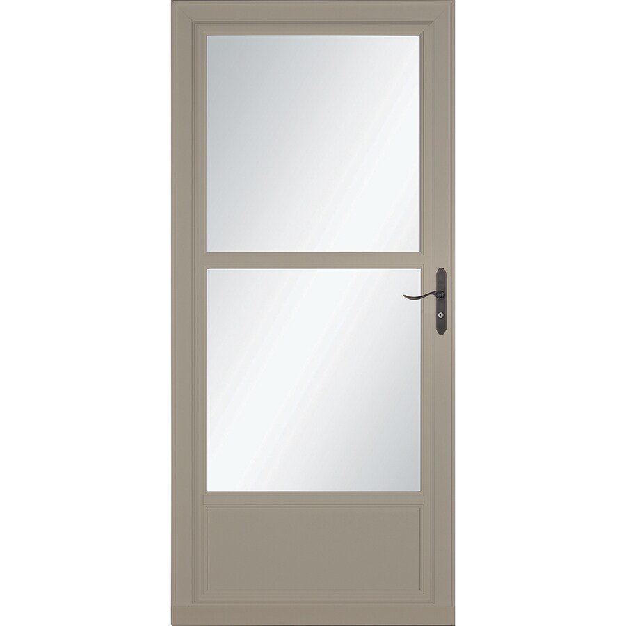 Larson Tradewinds Midview Sandstone Mid View Aluminum Storm Door