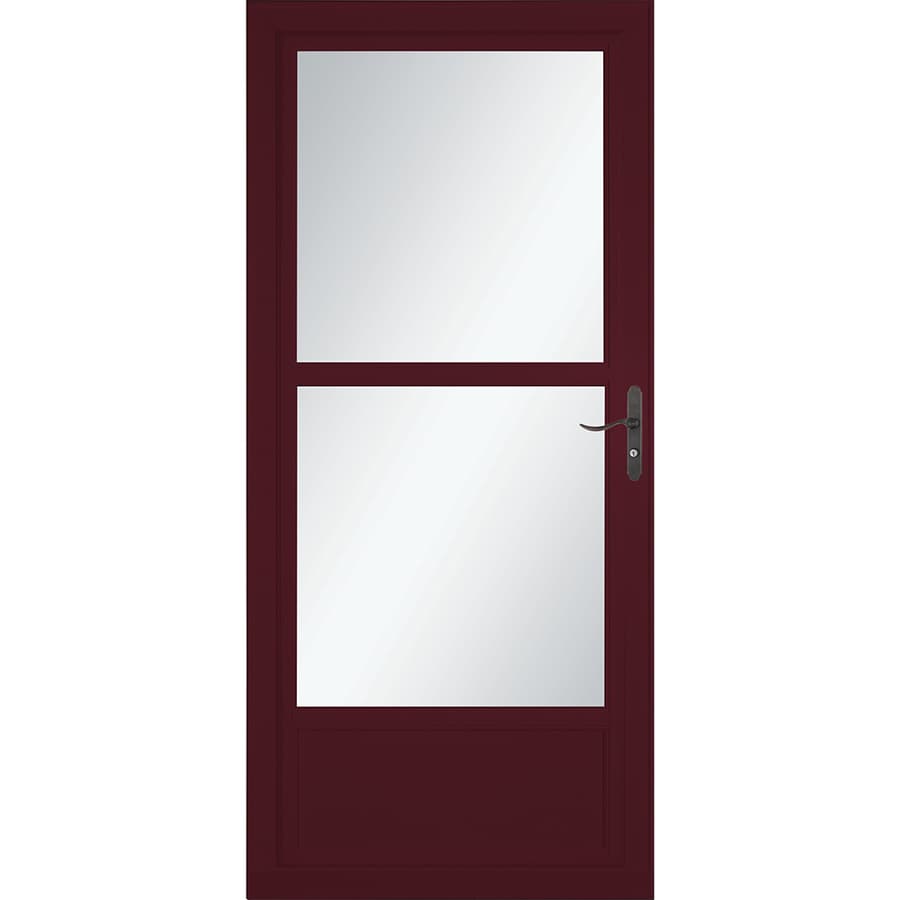 Larson Tradewinds Midview Cranberry Mid View Aluminum Storm Door