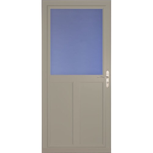 LARSON Tradewinds 32in x 81in Sandstone HighView Aluminum Storm Door