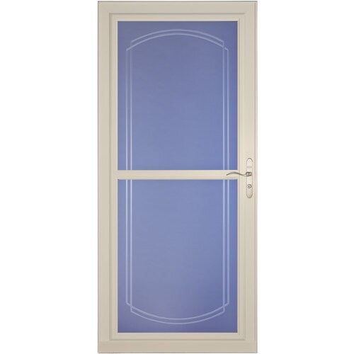 LARSON Tradewinds Bevel Almond Fullview Aluminum Storm Door