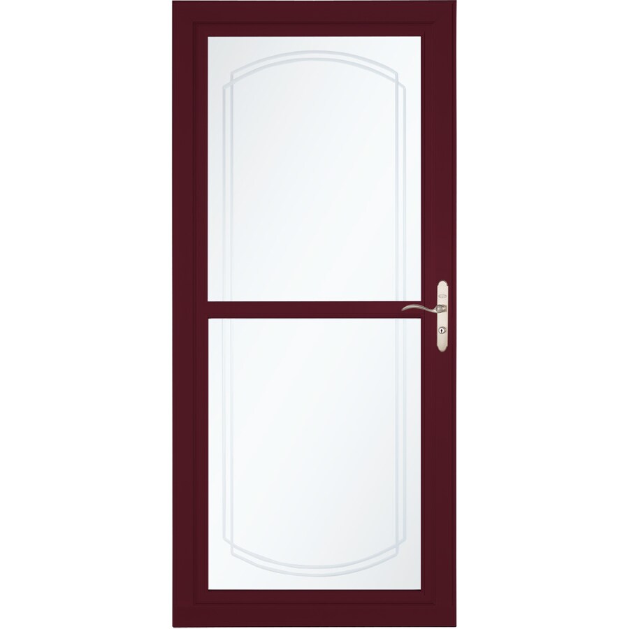 LARSON Tradewinds Bevel Cranberry FullView Aluminum Storm Door