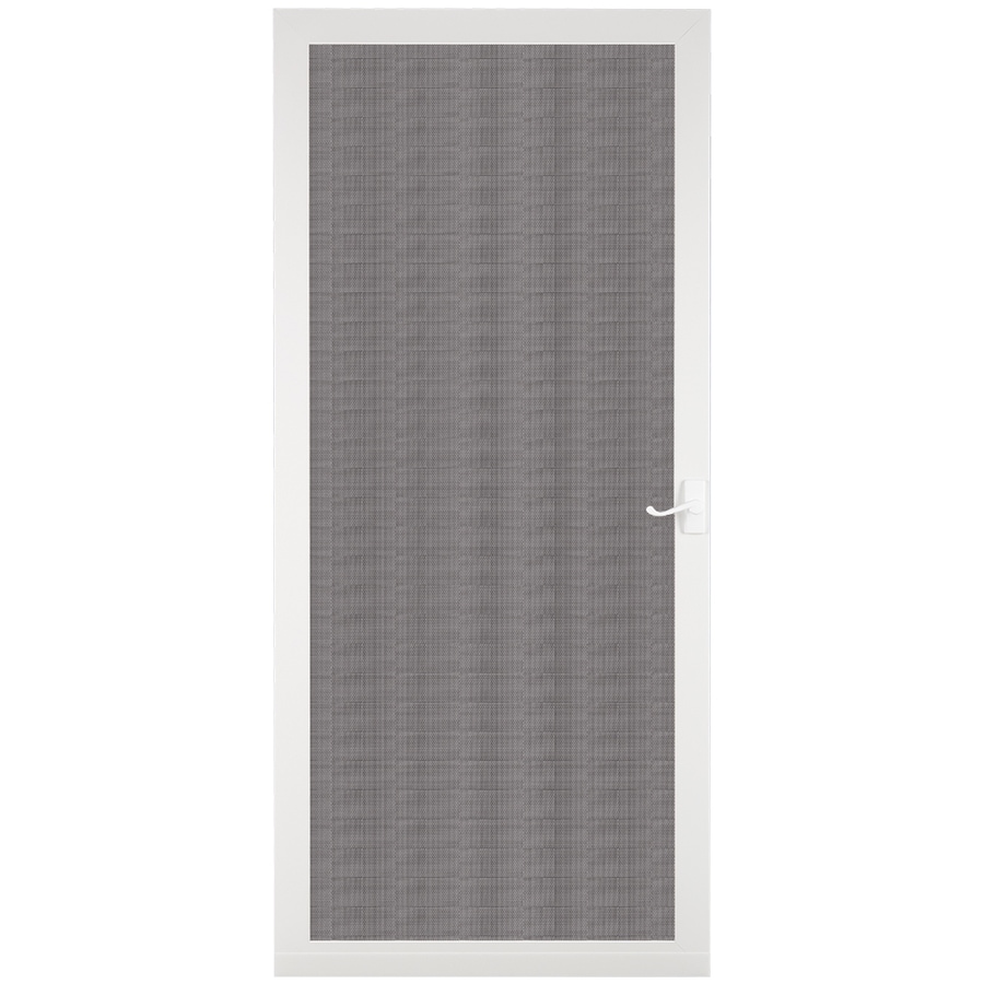 Larson Pembrook White Aluminum Frame Hinged Screen Door Common 36