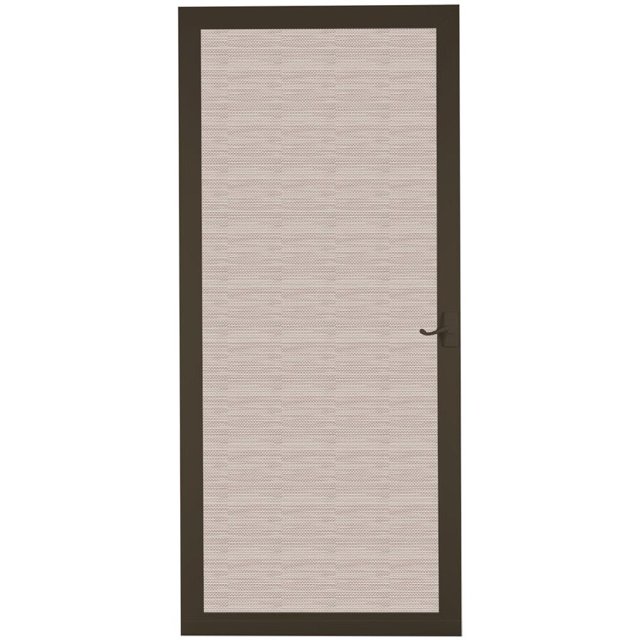 LARSON Pembrook Brown Aluminum Hinged Screen Door 36in x 81