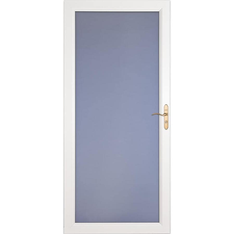 Larson Signature Premium White Full View Aluminum Storm Door