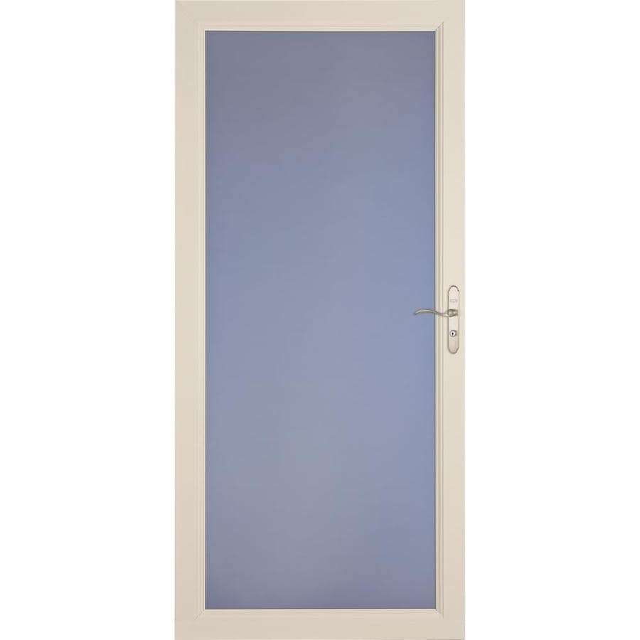 Larson Signature Premium Almond Full View Aluminum Storm Door