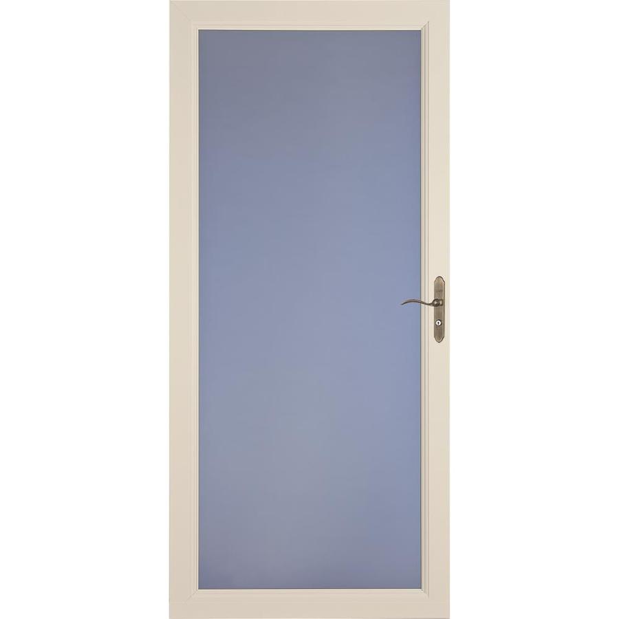 Larson Signature Premium Almond Full View Aluminum Storm Door