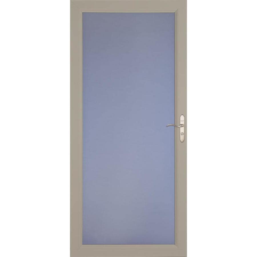 LARSON Signature Premium Sandstone FullView Aluminum Storm Door