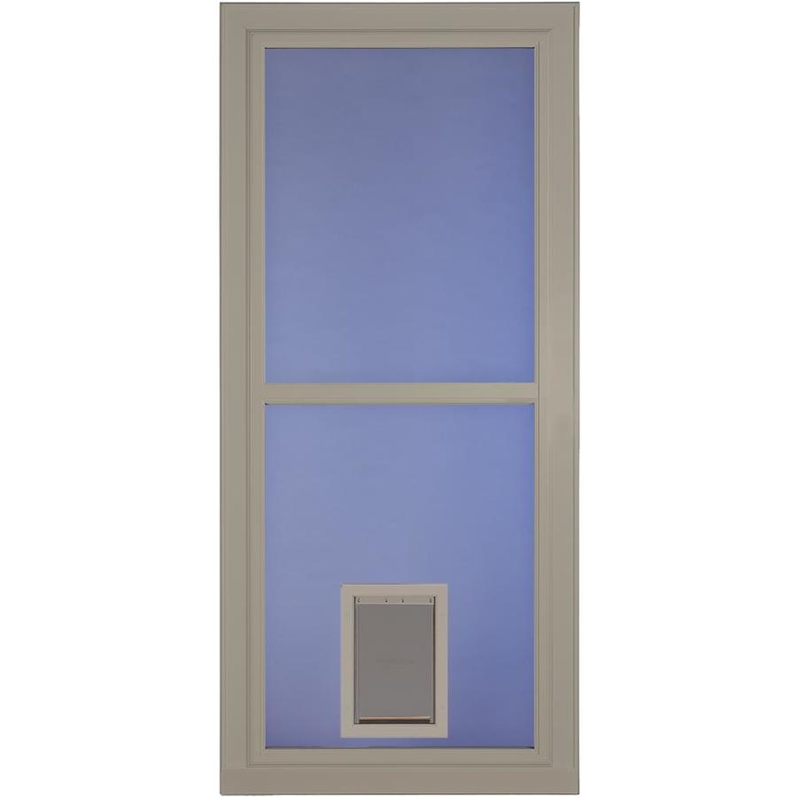 Larson Tradewinds Sandstone Full View Aluminum Storm Door With Pet