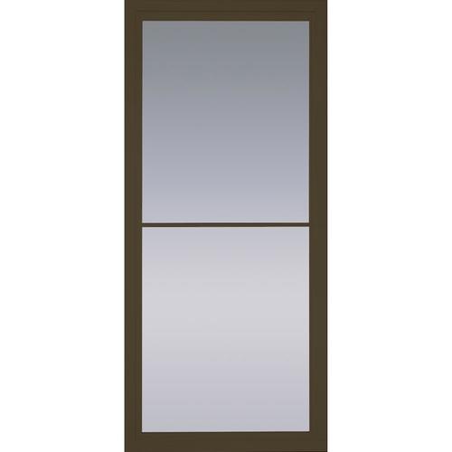 Rolscreen Brown Full View Aluminum Storm Door Common 36 In X 81 In Actual 35 75 In X 79 875 In