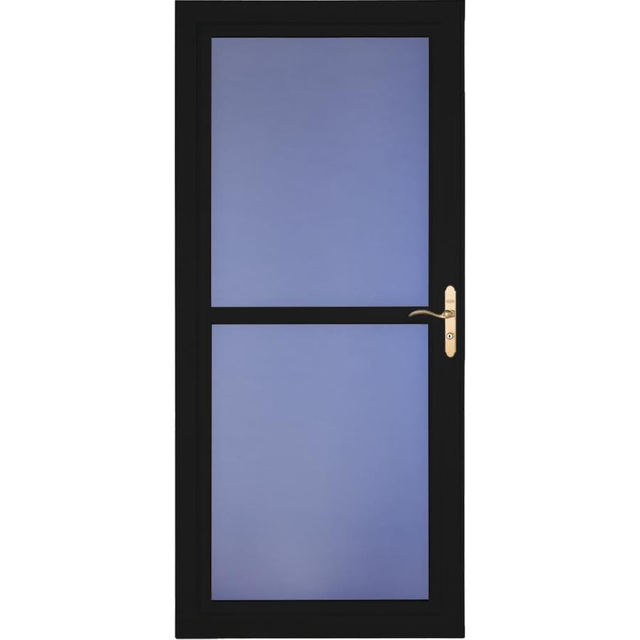 LARSON Tradewinds Premium Black FullView Aluminum Storm Door