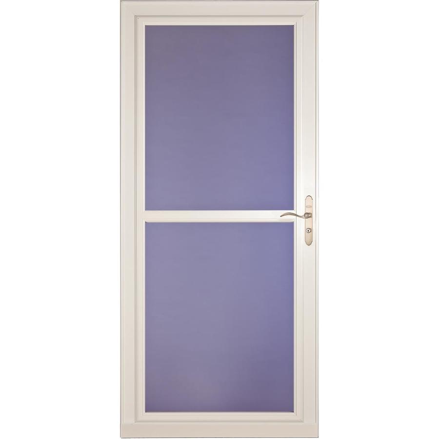 LARSON Tradewinds Premium White FullView Aluminum Storm Door