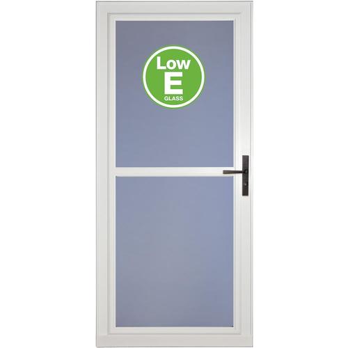 LARSON Tradewinds LowE White Fullview Aluminum Storm Door 36