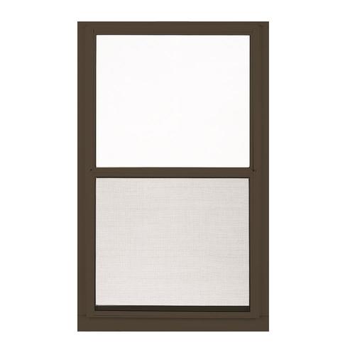 Larson Low E Aluminum Brown Window Rough Opening 32 In X