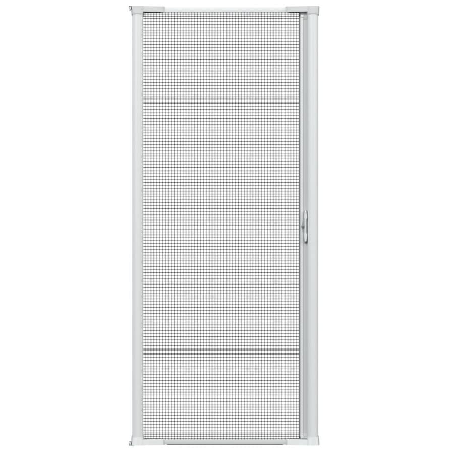 Retractable Bug Screen 23 In X 52 In Adjustable Width Height White Aluminum Fiberglass Vertically Retractable Window Insect Screen Frame Kit Zv05058413016 T Insect Screen Window Bug Screen Insect Screening