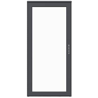 Gray Clear Glass Storm Doors At Lowes Com