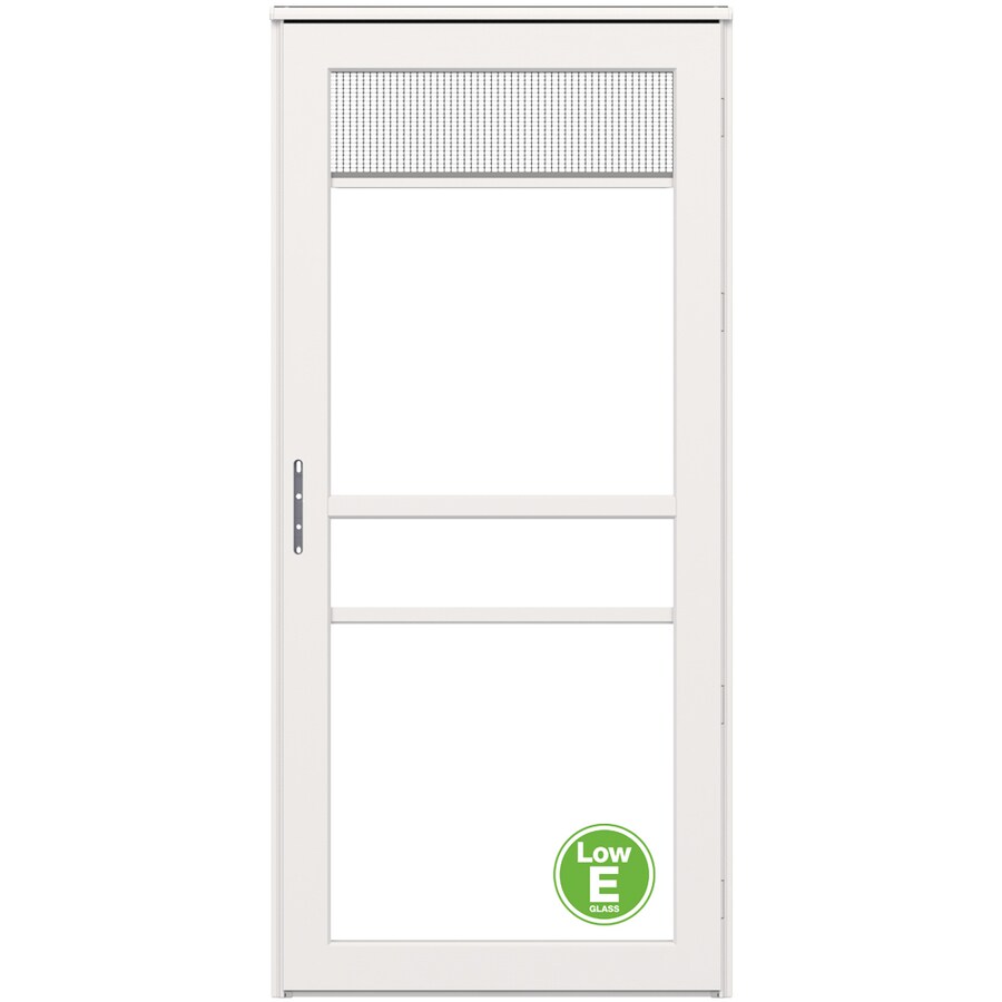 LARSON Platinum RS 36in x 81in White Linen FullView Aluminum Storm