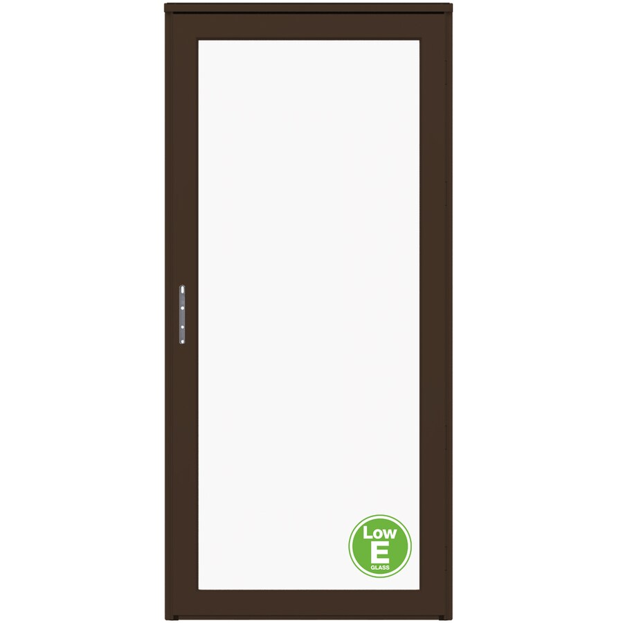 Larson Platinum Ifg 36 In X 81 In Woodland Full View Aluminum Storm Door In The Storm Doors 7356