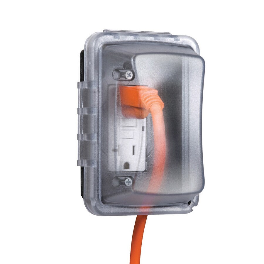 Hubbell MM410C 1-Gang Rectangle Plastic Weatherproof Electrical Box Cover