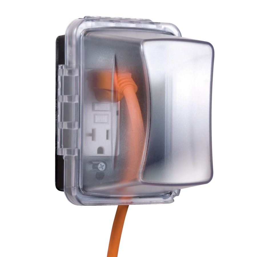 Hubbell TayMac 1-Gang Rectangle Plastic Weatherproof Electrical Box ...