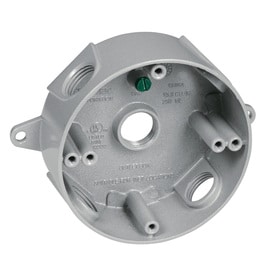 Electrical Bo Covers At Lowes Taymac Gray Metal Weatherproof Exterior New Work Standard Round Electrical Box