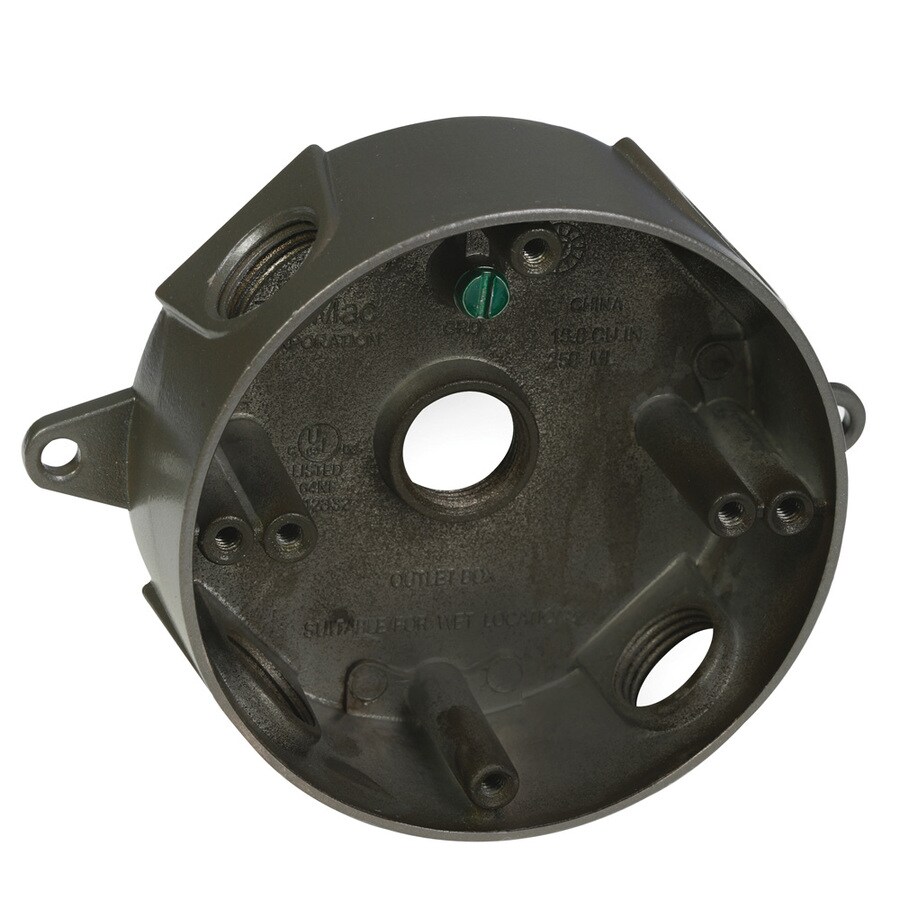 TayMac Bronze Metal Weatherproof Exterior New Work Standard Round