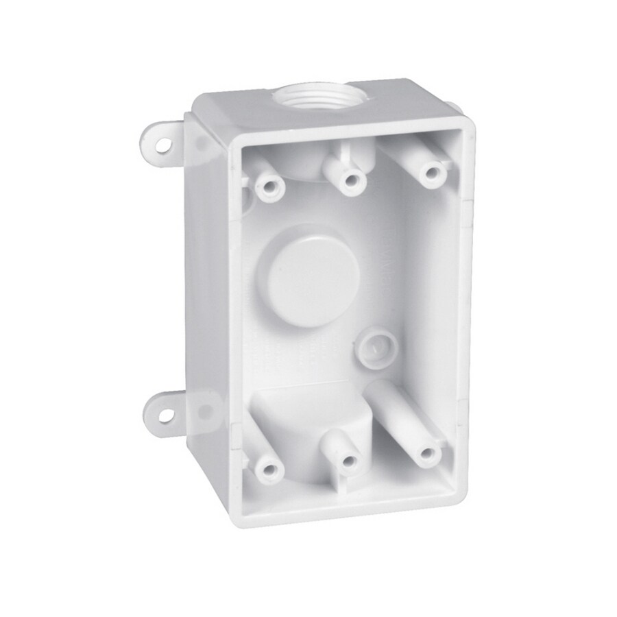 TayMac 1Gang Plastic Adjustable Electrical Box at