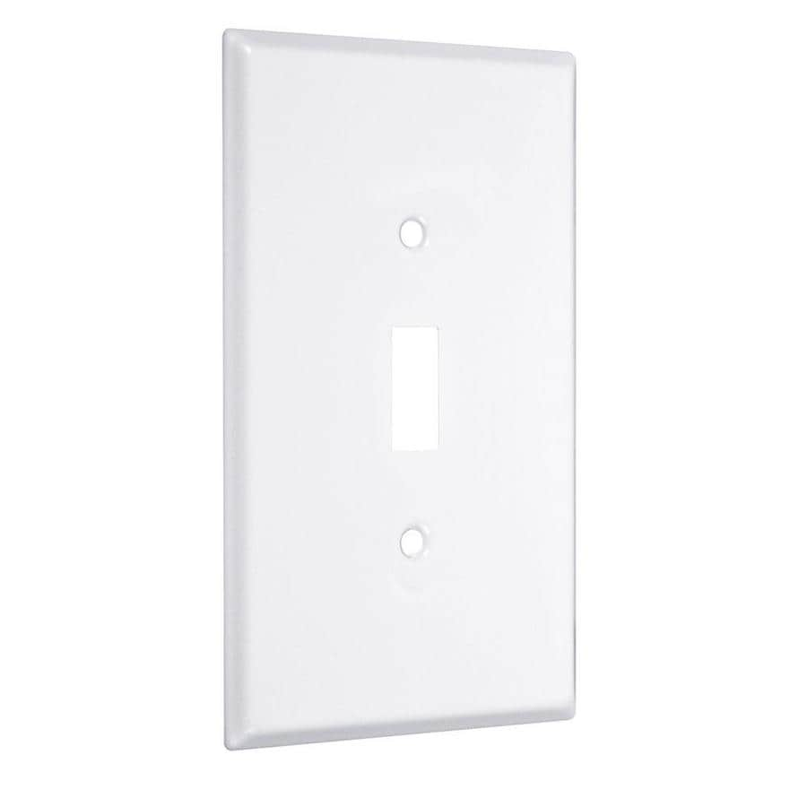 TayMac 1Gang White Single Jumbo Wall Plate at