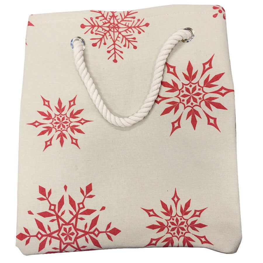 Sheffield Home 11in x 18in OffWhite Polyester Ornament Storage Bag