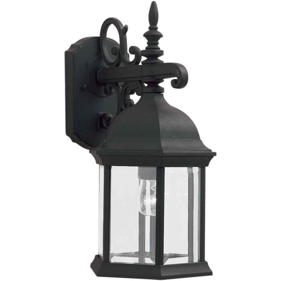 Shop 16in H Black Outdoor Wall Light at