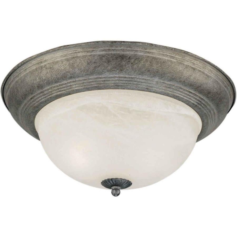 14 In River Rock Transitional Semi Flush Mount Light At