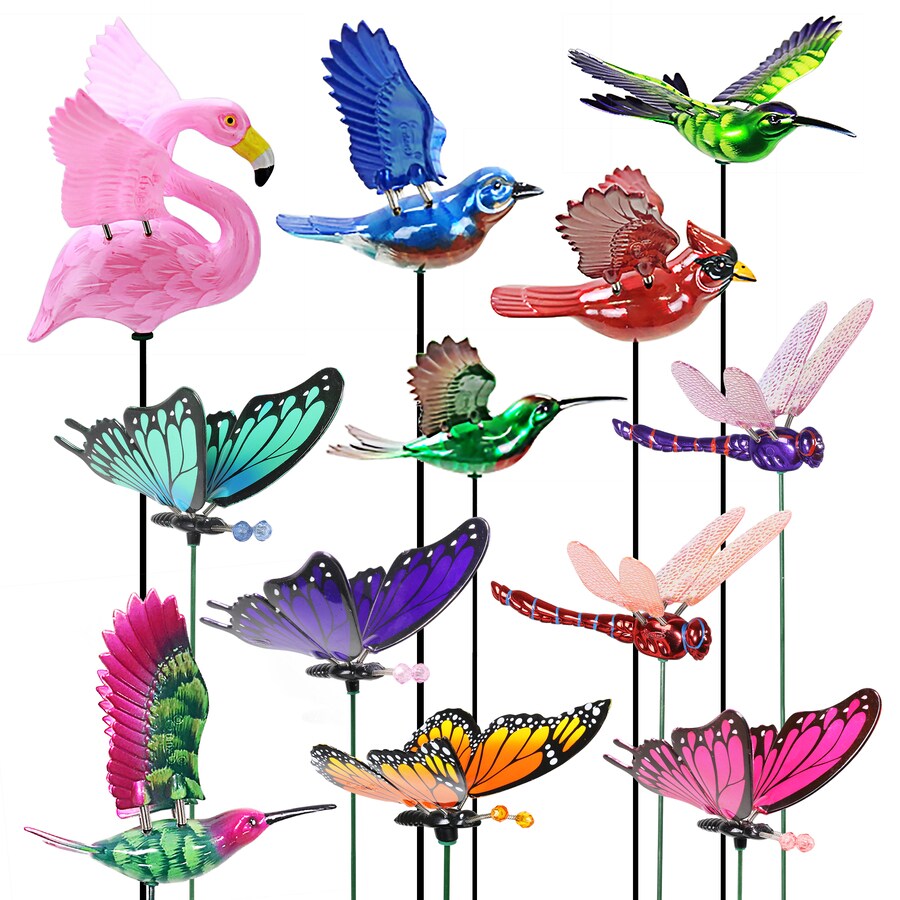 Windywings 16 In Multi Color Plastic Animals Stake In The Garden Stakes Shepherds Hooks Department At Lowes Com