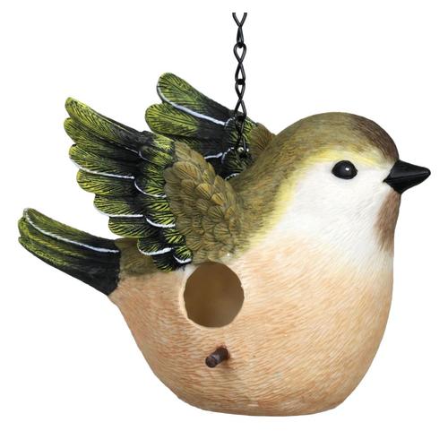 Exhart 6.48in H Multiple Colors Resin Variety Decorative Bird House in