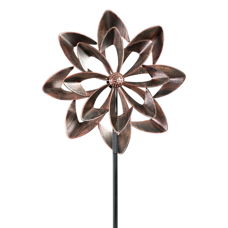 Exhart Boxed WindSpinner pinwheel bronze Bronze Aluminum Wind Spinner in the Wind Spinners
