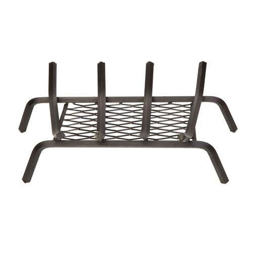 1 2 In Steel 18 In 4 Bar Fireplace Grate With Ember Retainer At