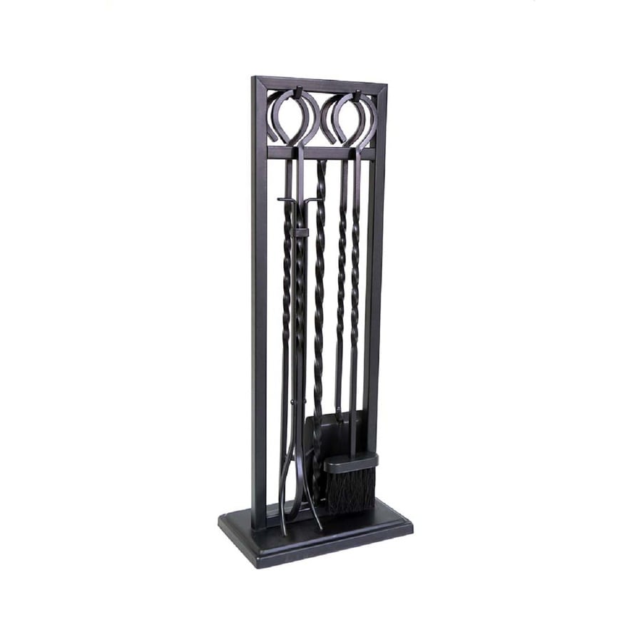 Style Selections 4-Piece Steel Fireplace Tool Set at Lowes.com