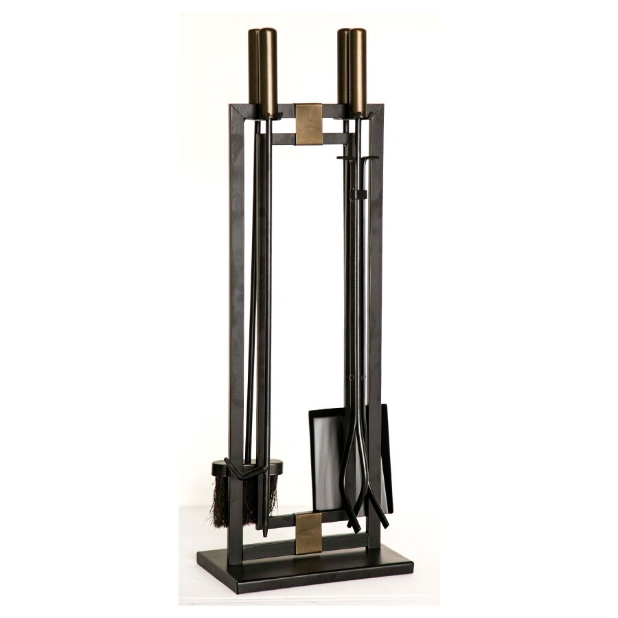 Style Selections 4 Piece Steel Fireplace Tool Set At Lowes Com
